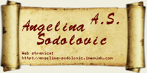 Angelina Šodolović vizit kartica